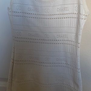 Authentic Chanel tank CC sz 34 XS